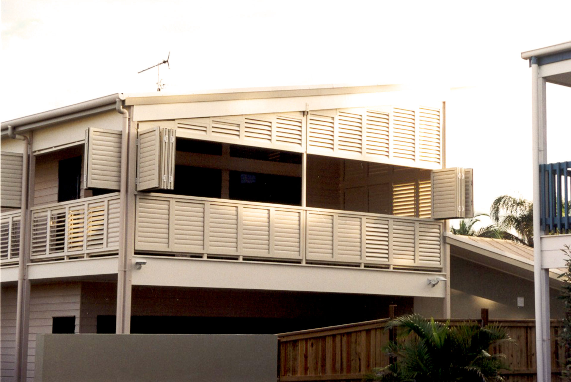 A home in Queensland with cyclone louvres installed